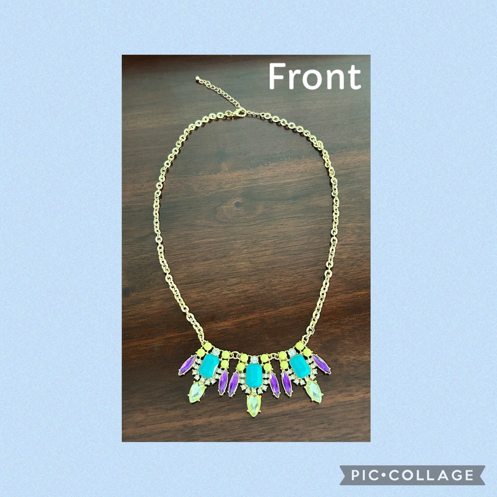 Elegant Gold and Purple Necklace